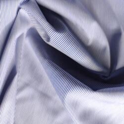  Szövet Pamut ing ruha csíkos sötétkék ruházat KO59 (kos00015)