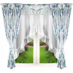 Xzhome Függönyszett Cirkónia Kövekkel És Gyöngyökkel Díszített, 400x160cm (Függöny Vitrázs) (SF 556)