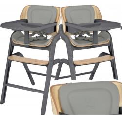 Espiro Pure etetőszék 95 kg-ig állítható lábtartó & tálca, Graphite (pure 07)