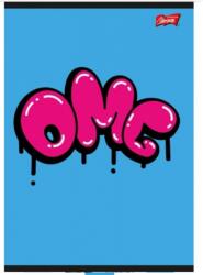 UNIPAP Kockás füzet A4 Unipap 60 lap Omg graffiti (004002)