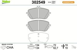 VALEO Klocki Hamulcowe First (302549)