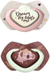 Canpol babies Suzeta simetrica fosforescenta din silicon 22/659 Pin Sleepy Koala 6-18 luni, 2 bucati, Canpol babies