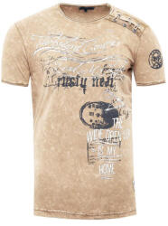 RUSTY NEAL tricou bărbătesc 15194 potrivire regulată Bej XXL