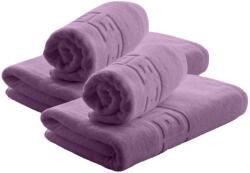 Ralex Pucioasa Set 4 prosoape baie 70x140 cm si 50x90 cm Bumbac 100%, Greek Border 500 grame/mp, Mov Opera Prosop