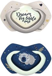 Canpol babies Suzeta simetrica fosforescenta din silicon 22/659 Blu Sleepy Koala 6-18 luni, 2 bucati, Canpol babies