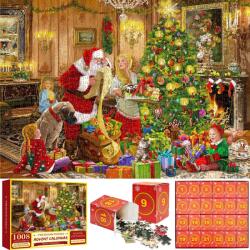  Adventi naptár Karácsonyi puzzle 1008 db-os 70 x 50 cm (gs23)