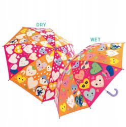 Floss & Rock gyerek esernyő 80 cm, szív színváltós 6+ (51P6226)