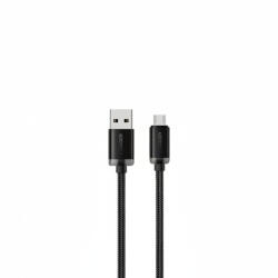 Essager ES-X60 - 1 metru, Type-A - USB-Micro, cablu USB, încărcare 29W, husă din material perlat (ES-X60)