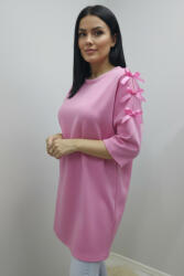  Csinos vállán masnis tunika (rózsaszín) (614989)