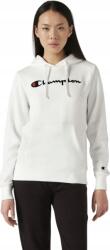 Champion Női Pulóver Champion Hooded Sweatshirt Fehér 118097 WW001, M (8054041426888)