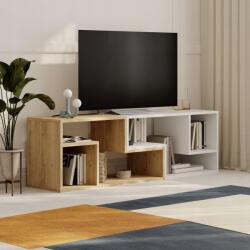Houseland Glis Tv állvány, zafír tölgy/fehér (Houseland-238)