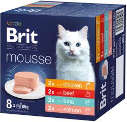 Brit Premium by Nature Cat Mousse Multipack, 8 x 85 g Mix