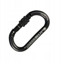 Kong Ovális Alu Classic csavaros karabiner ovális fekete