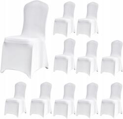 VidaXL Onezebra Székhuzat, 11 db, fehér, rugalmas #6423 (279090)