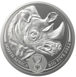 Rand Refinery | Orrszarvú 1 uncia | Big Five II | 2022 | ezüstérme (9033)