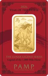PAMP 31, 1g PAMP | A Ló éve | 2026 | aranytömb (3002326)