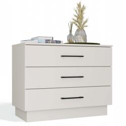 Topeshop Amber 3S komód kasmír színben, 3 fiókkal nappaliba és hálószobába (M-MP-K-AMB-3S-KASZ)