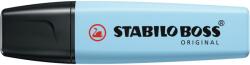 STABILO Szövegkiemelő 2-5mm, vágott hegyű, STABILO Boss original Pastel jeges kék