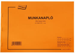 Bluering Erdő munkanapló A4, fekvő 25x3 példányos 121/V - papirx