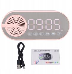  Ifjúsági Ébresztőóra Rádiós Ébresztőóra Bluetooth Hangszóró Rózsaszín
