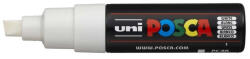 uni Dekormarker 8mm, Uni Posca PC-8K fehér - papirx