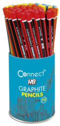 Connect Grafitceruza HB, háromszögletű, Connect 72 db/pohár - papirx