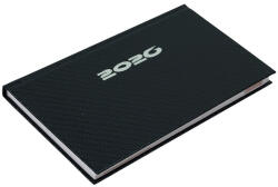 Realsystem Zsebnaptár fekvő Carbon, fehér lapokkal kék Realsystem 2026 - papirx