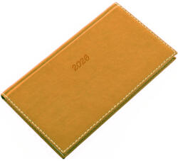 Realsystem Zsebnaptár fekvő Bolero P, krémszínű lapokkal mustár Realsystem 2026 - papirx