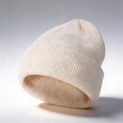  Női/férfi téli sapka - meleg téli sapka tört fehér szín (HJY-26-06)