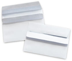 Bluering Boríték LC/6 öntapadó bélésnyomott 114x162mm Bluering® fehér - papirx