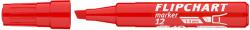 ICO Flipchart marker vízbázisú 1-4mm, vágott Artip 12 piros - papirx