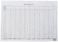 Bluering Jelenléti ív A3, nagy 1 hónapos 2 oldalas C. 60-3 - papirx