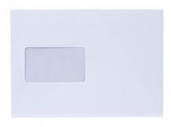 Bluering Boríték LC/5 szilikonos bélésnyomott bal ablak 45x90mm 162x229mm B20A60 Bluering® fehér - papirx