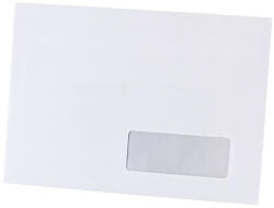 Bluering Boríték LC/5 szilikonos bélésnyomott jobb ablakos 35x90mm 162x229mm J28A20 Bluering® fehér - papirx