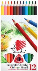 ICO Színes ceruza készlet, háromszögletű vastag Süni Ico 12 klf. szín - papirx