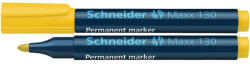 Schneider Alkoholos marker 1-3mm, kerek végű Schneider Maxx 130 sárga - papirx