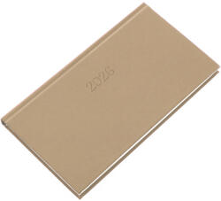 Realsystem Zsebnaptár fekvő Standard, fehér lapokkal drapp Realsystem 2026 - papirx