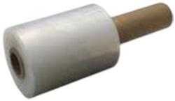 Papirx Strechfólia nyújtható, kézi, mini, nyeles 10cm, 23 micron kb. 150 méter, nettó fólia súly 0, 32kg ÁTLÁTSZÓ