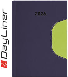 Dayliner Határidőnapló Memphis B5 heti, fehér lapokkal kék-zöld Dayliner 2026