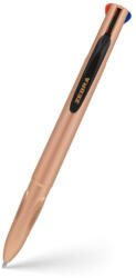 Zebra Golyóstoll 1 mm, négyszínű, Zebra Smooth, rose gold