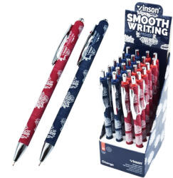 Vinson Golyóstoll nyomógombos 0, 7mm Vinson Change K60 vegyes test displ 24 db/display - papirx