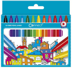 Connect Rostirón, filctoll készlet, Connect Jumbo 12 klf. Szín - papirx