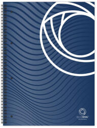 BLUERING Spirálfüzet A4, 80lap, perforált lyukasztott Bluering® vonalas