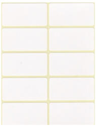 Papirx Etikett címke, 25x50mm, 6 lap, 10 címke/lap