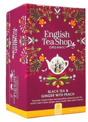 English Tea Shop Fekete tea 20x2 g English Tea Shop 20, bio gyömbér, barack - papirx