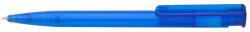 ICO Golyóstoll nyomógombos 0, 8mm, műanyag transparens kék test, Ico Star, írásszín kék - papirx