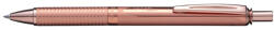 Pentel Rollertoll 0, 35mm, fém rosegold test, Pentel Energel BL407PG-A, írásszín kék - papirx