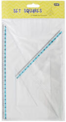 Educa Vonalzókészlet, háromszög 16 cm és 24cm, ( 45°/60° ) 2 db/bliszter Educa