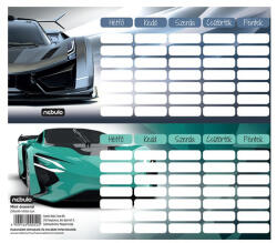 Nebulo Órarend egylapos Sportautó, 25 db/csomag, Nebulo - papirx