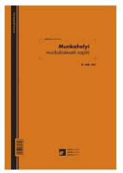 Papirx Munkahelyi munkabaleseti napló 24 lapos füzet A/4 álló B. VALL. 347